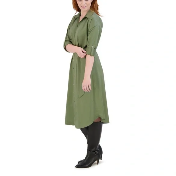 French Connection Women's Long Shirt Dress - Picture 4 of 4